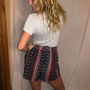 Colorful boho shorts